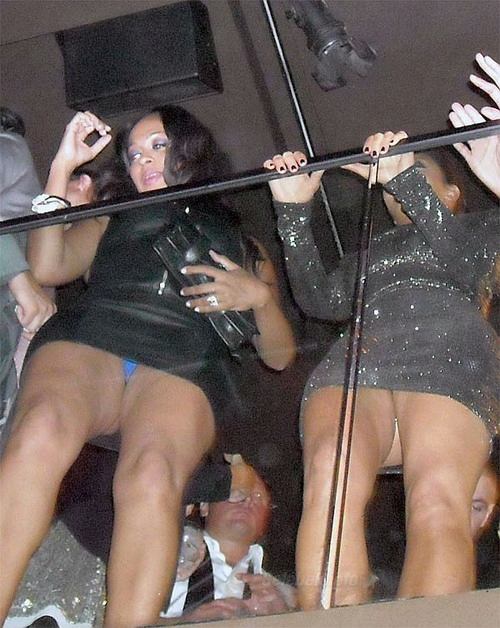 Kardashian panty upskirt