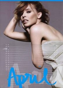 Kylie Minogue 2010 Hot Calendar, April