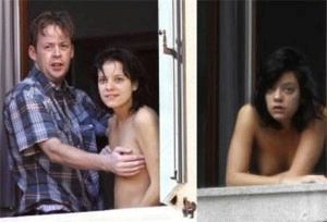 Lily Allen topless on a balcony in Venice - Oct 15 -3- celeb-kepek.info