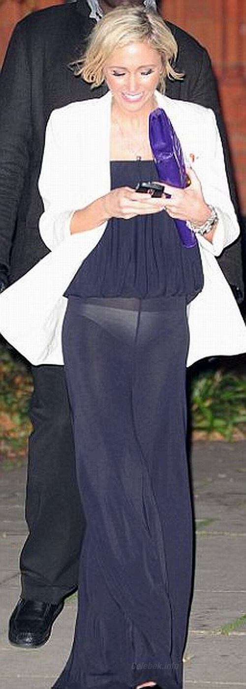 Jenny Frost see through panties