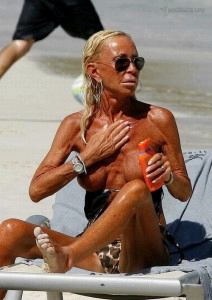 Donatella Versace topless -1-