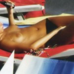 Benedetta Valanzano topless strandolása. Lesifotós képek -8-